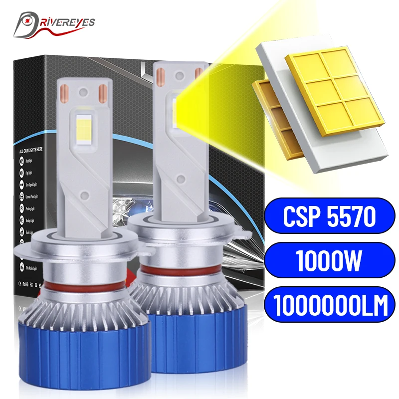 Drivereyes H11 LED svetlo -svetlomet žiarovky 5570 CSP Chips H8 H9 H11 H1 Canbus Decoder 9005 HB3 9006 HB4 Hmlová lampa Motor CAR Svetlo 12V
