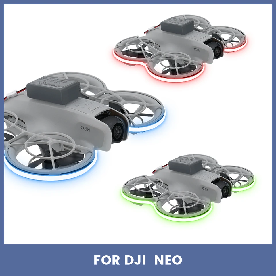 Dron Long Life LED svetlo remienok pre DJI Neo/Mini 2/Mini 2 SE/MINI 4K Lightweight Night Lifting Locator Locator Drrone Accessories