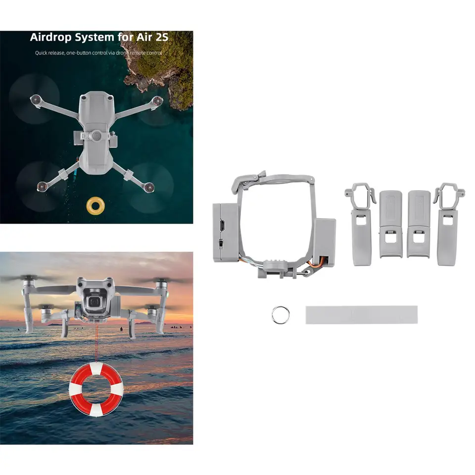 DRONOVÝ FISHING NADAJTE SEDADÝ RING Darček Dodajte Sky Hook pre DJi Mavic Air 2