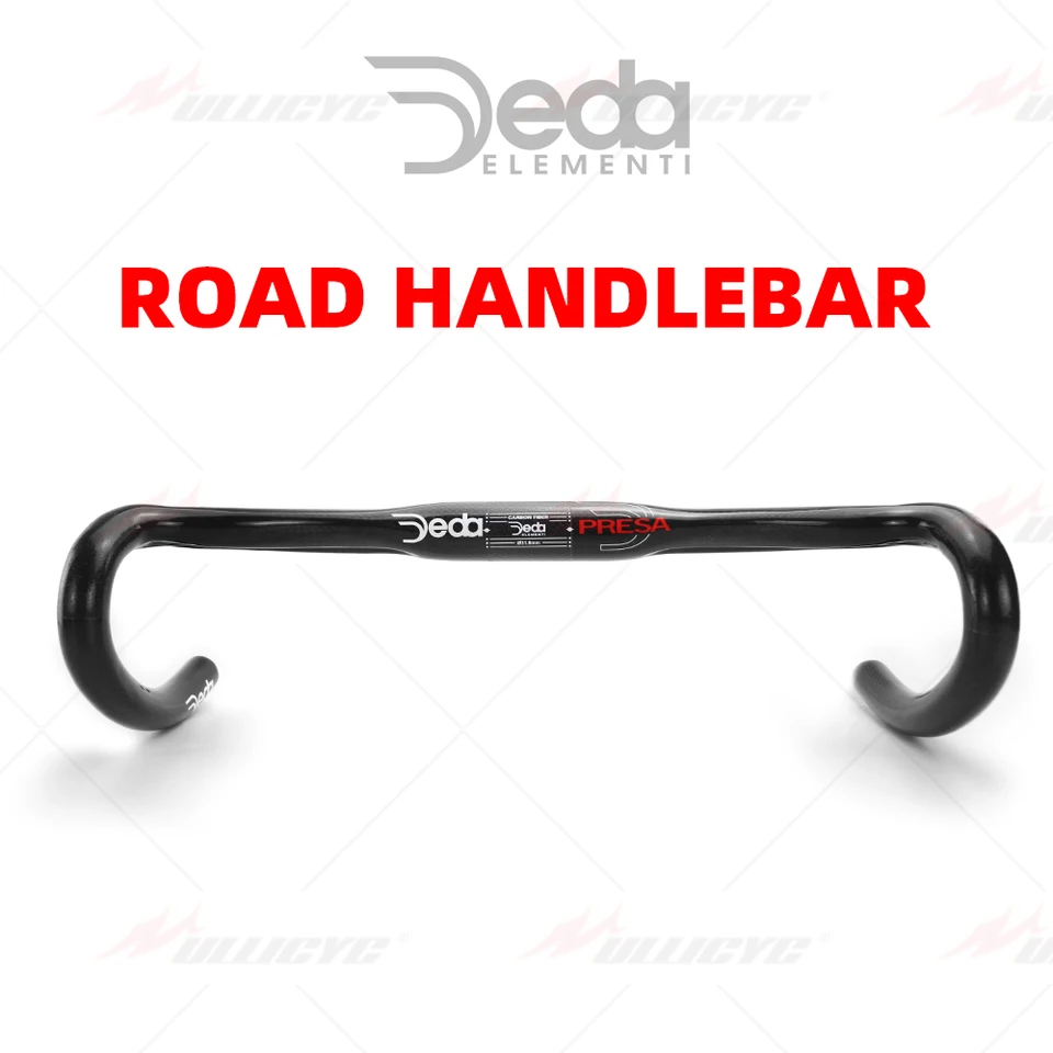 Drop Kvapka na riadidlách na cestných bicykloch, T800 DEDA, 3K lesk, plný uhlík, krátky dosah, oválny, 380-440 mm, príslušenstvo pre bicykle