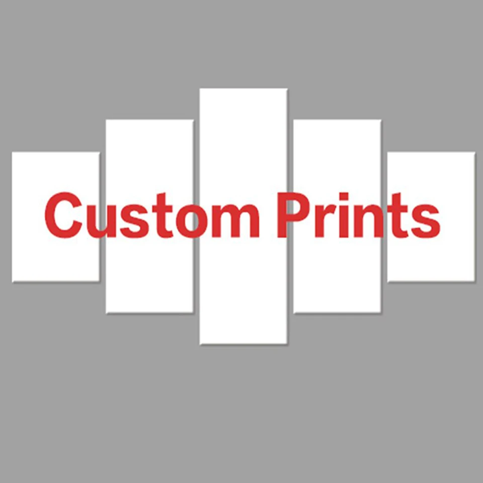 Drop Shipping 5 Panel Wall Art Canvas maľba vlastné rodinné fotografie anime manga plagát Movie športové obrázky Modelar Home Decor