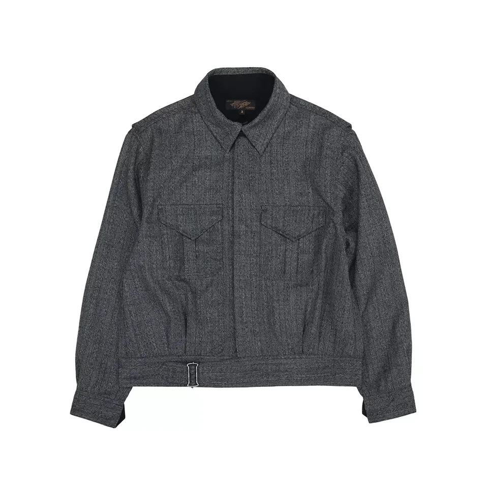 Druhý poriadok P37 Battledress Bunda Heritage Style Pánske krátke vlnené vrchné odevy