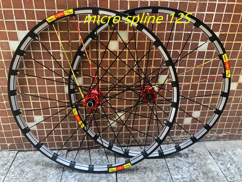 Drum s kvetinovým nábojom pre horské bicykle, mikro spline, 12s crossride disk, súprava kolies, rolovacie ložisko, šesť jamiek, 26, 27,5, 29
