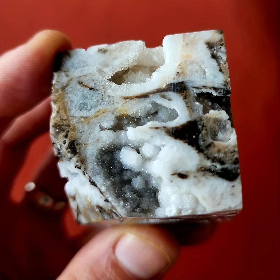 Druzy Aura Sphalerit Cube šumivá dúhová kremeňová dekorácia novoročné darček surové druzy sphaleritové krištáľové meditácie jogy