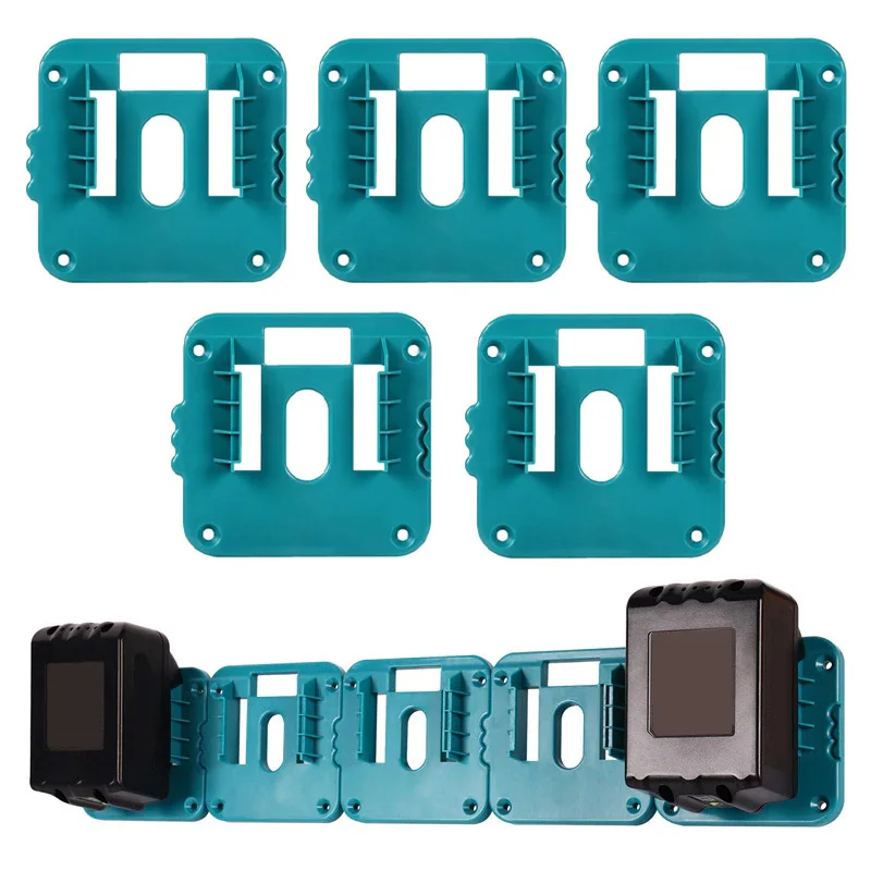 Držiak batérie 1/2/5ks pre držiak batérie pre Makita 18V Li-Ion Storage Moner Držiteľ doku pre Makita BL1860 BL1850 BL1840 BL1830