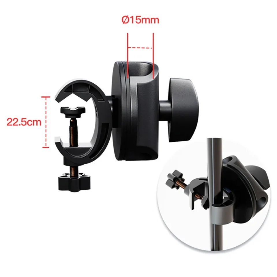 Držiak Chuck Bracket Clamp Clamp Musical Instruments for Microfone Conlyver Držiak Clip na pracovnom debe