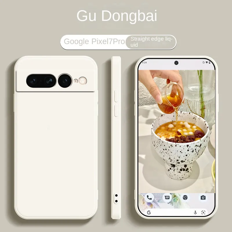 Držiak magnetického krúžku pre Google Pixel 6a 6 Pro 6 Case, Liquid Silikone Funda pre Google Pixel7 Pixel 6 A PRO