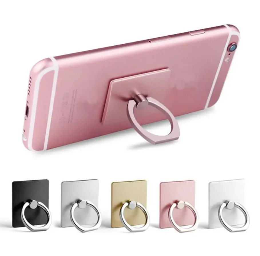 Držiak mobilného telefónu Char prsteň Mobilný telefón 360 stupňov rotujúci držiak na okrúhly telefón Držitelia kruhu Cell Rings Mount 100 PCS
