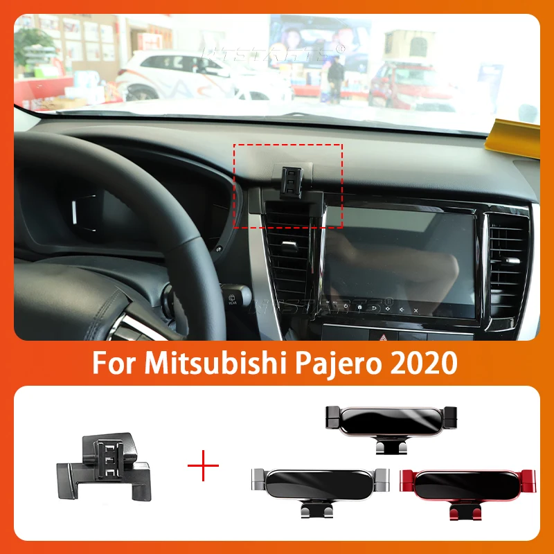 Držiak mobilného telefónu pre mobilný telefón pre Mitsubishi Pajero 2020 360 stupňov Rotačný GPS Špeciálne podpora držiaka na držiaky