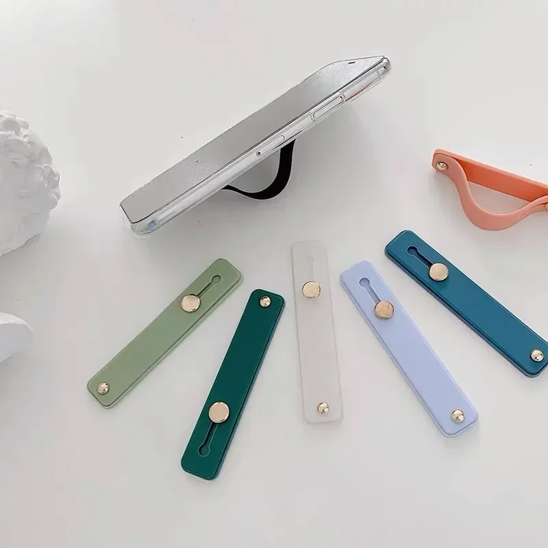 Držiak mobilných telefónov Universal Wrist Band pre iPhone Samsung Xiaomi Finger Grip Telefón stojan push davky Mobile Phone