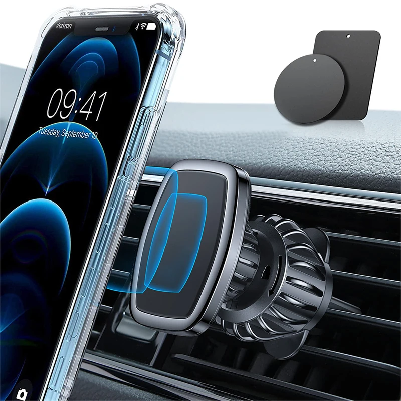 Držiak na auto držiak na vozidlo Magnetic Air Outlet Card Brackle Bracket Universal Mobile Stand GPS pre Huawei iPhone Xiaomi Mi