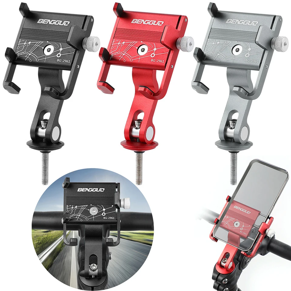 Držiak na bicykel Držiak na riadidlá Motocyklov hliníkovú zliatinu MTB Phone GPS GPS MONT MOBIL MOBILNÝ STÁT VYBAVENÉ 1,97 až 3,74 v