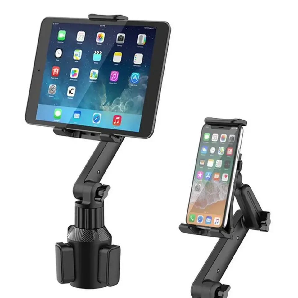 Držiak na držiak na poháriky vozidla 360 nastaviteľný tablet Rukoväť Tilt Bar Tablet Držiteľ Triank