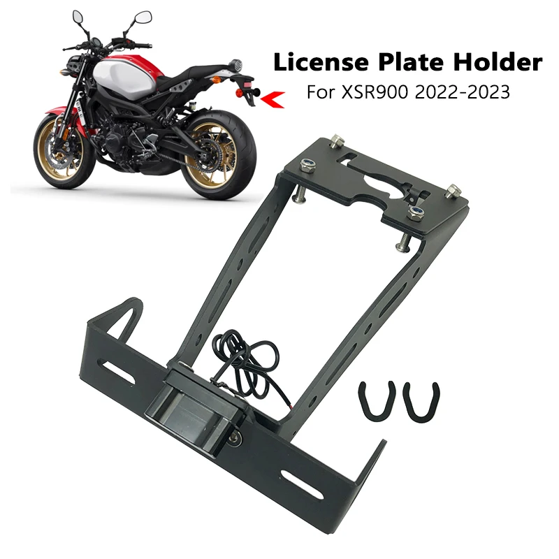 Držiak na držiak na poznávacie značky zadný blatník Eliminator Tail Tail Praidy s LED Light Fit for Yamaha XSR900 XSR 900 2022 2023