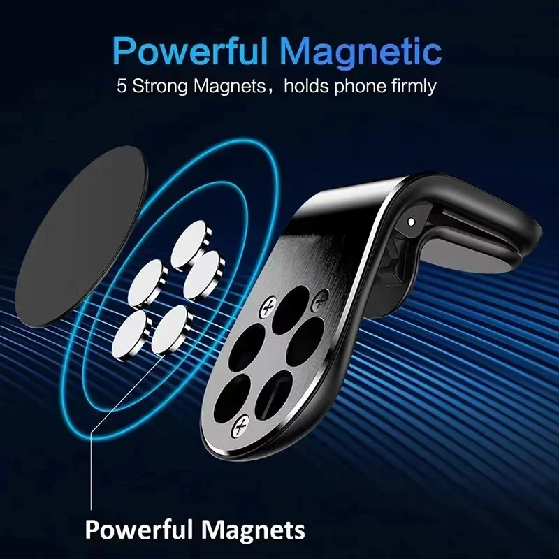 Držiak na kovový magnetický automobilový telefón pre audi s linkou Quattro A3 A4 A5 A6 A7 A8 Q2 Q3 Q5 Q7 Q8 TT R8 C7 S3 B5 Sport Accessorie Styling