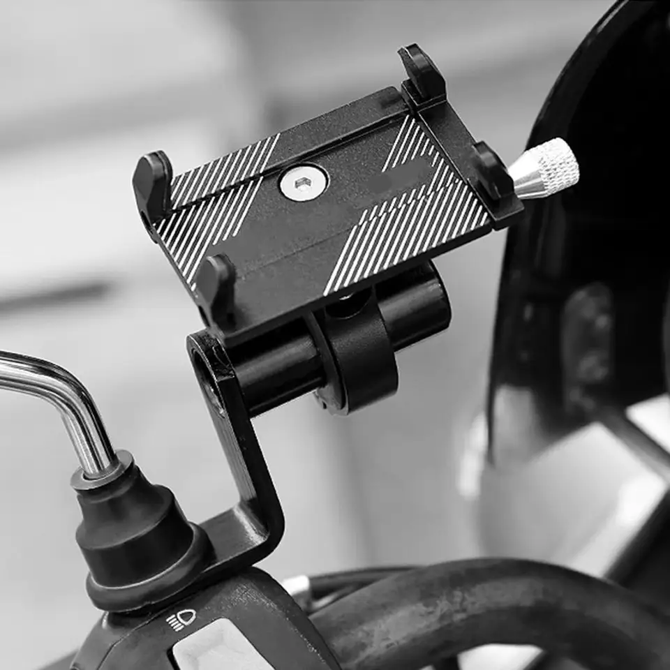 Držiak na motocykel Phone Držiteľ držiaka MTB Road Road Bicycle Regas Mirror Stand Stand Extender Držiak svorky na cyklistické diely