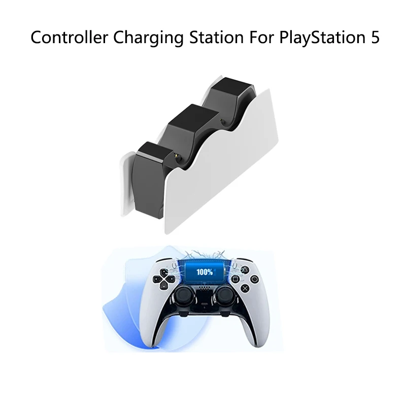 Držiak na nabíjanie dvojitého ovládača pre rýchlu nabíjačku PS5 Controller pre PlayStation 5 Gamepad Game Accessories