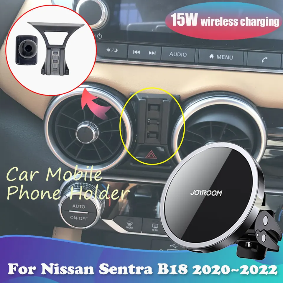 Držiak na telefón auta pre Nissan Sentra 8. Gen B18 Sylphy 2020 2021 2022 Magnetic Stand Support Wireless Copging Accessorie