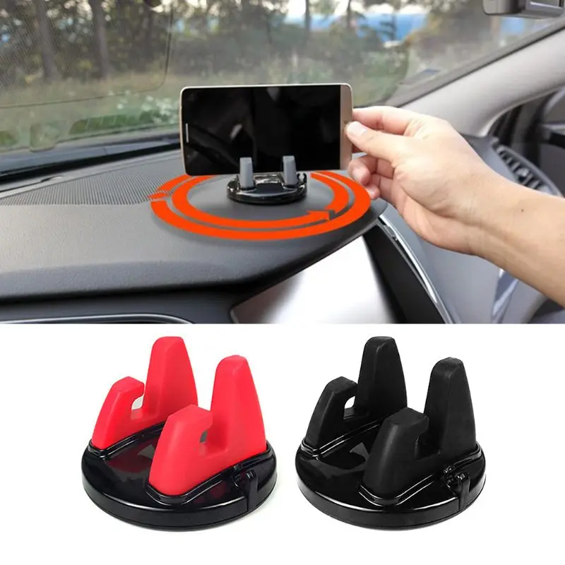 Držiak na telefón autá Stojany Rotatble Support Anti Slip Mobile 360 ​​stupňov Mount Dashboard GPS navigácia Univerzálne automatické príslušenstvo