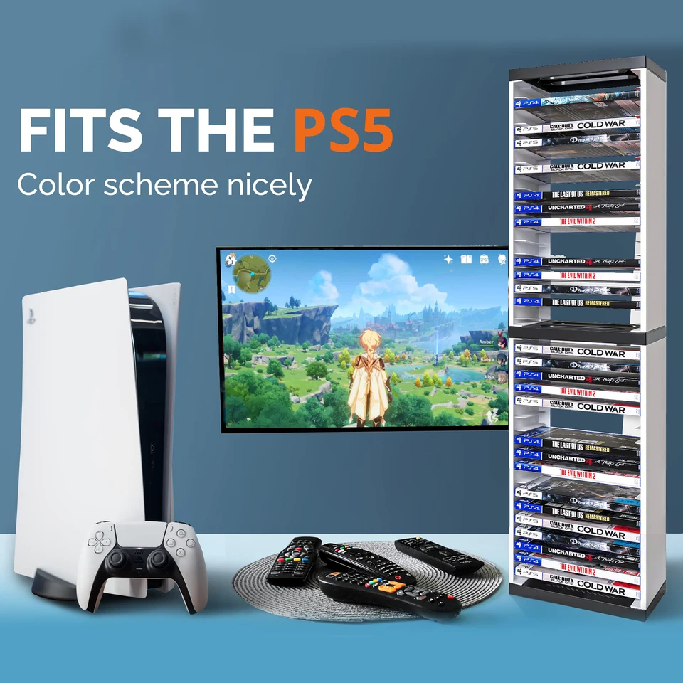 Držiak na ukladanie úložného priestoru pre konzolu pre držiak na úložné skrinky pre PS5/PS4/Nintend Prepínač Disc Eff pre Xbox Series X Držiak príslušenstva