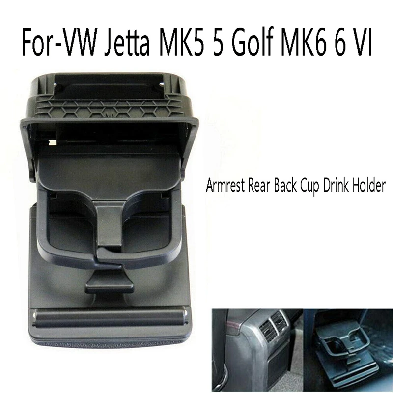 Držiak na zadný pohár zadného pohára v centrálnej konzole pre Jetta MK5 5 Golf MK6 6 VI 1K0862532 1K0862532C