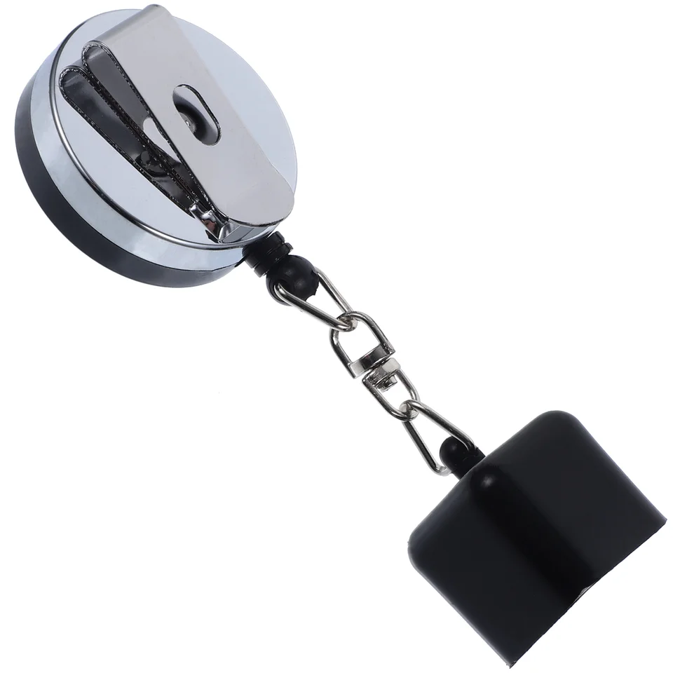 Držiak natiahnuteľného kriedy s klipom pre opasok pre Baliard Snooker (Black) Billiard Chalk Držiteľ Snooker Držiteľ kriedy