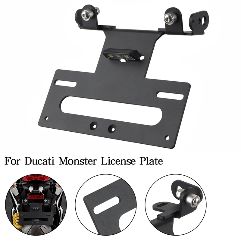 Držiak poznávacej značky Držiak zadný chvost Trax Fender Eliminator Kit pre Ducati Monster 400 620 695 750 800 900 1000 S2 S2R S4 S4R