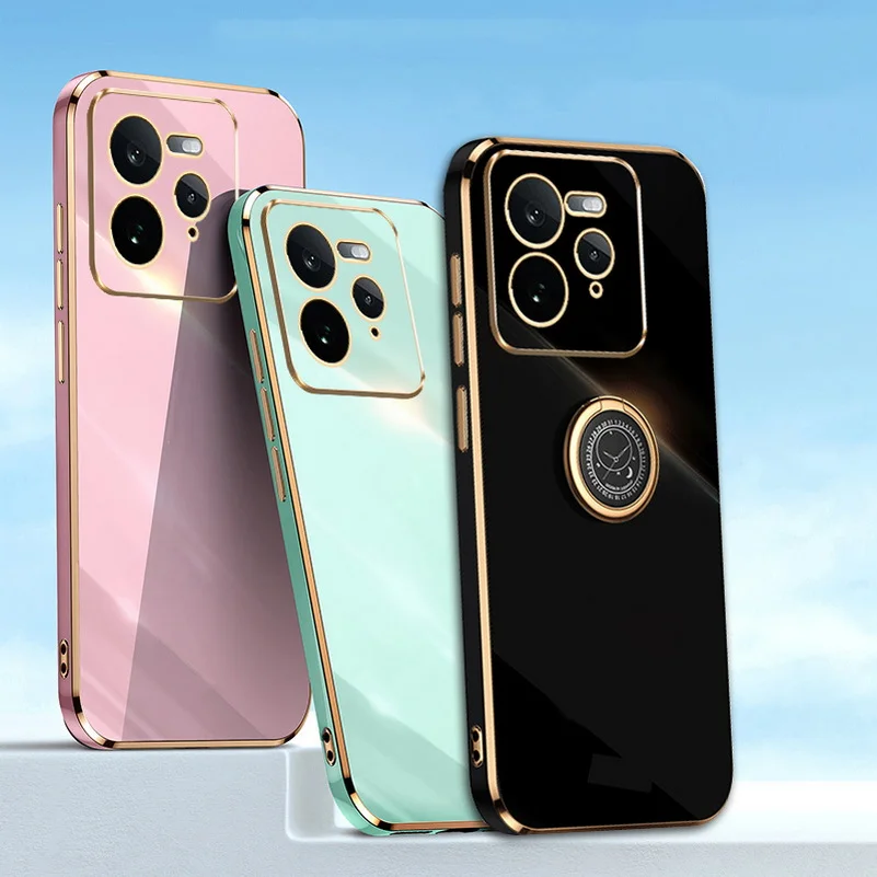 Držiak prstenca pre Realme GT 7 Pro GT 6 6T 5 Pro 3 2 GT NEO 6 5 SE 3 Realme 13 Pro + 12 Pro 11 Pro Plating Edge Cover