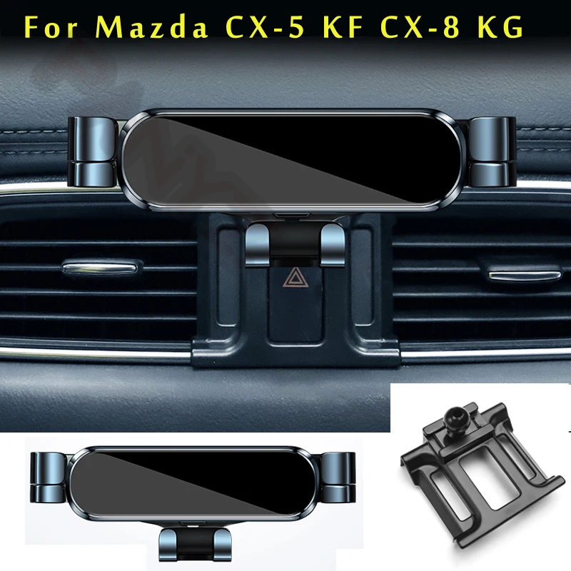 Držiak telefónu automobilov pre Mazda CX5 CX 5 KF CX 8 kg 2017 2021 2022 Styling automobilu GPS GPS stánok Rotatovateľná podpora mobilných doplnkov