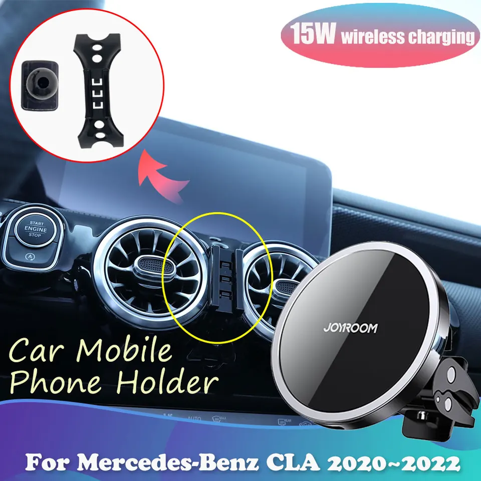 Držiak telefónu automobilov pre Mercedes Benz CLA 220 180 AMG C118 2020 ~ 2023 2022 Magnetický stojan Wireles nabíjacie nálepky Accessorie iPhone