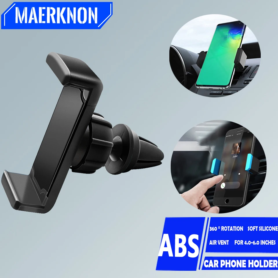 Držiak telefónu automobilu Universal Auto Mobilný telefón vzduchový klip Montáž mobilný telefón GPS podpora držiaka automobilov pre smartfón