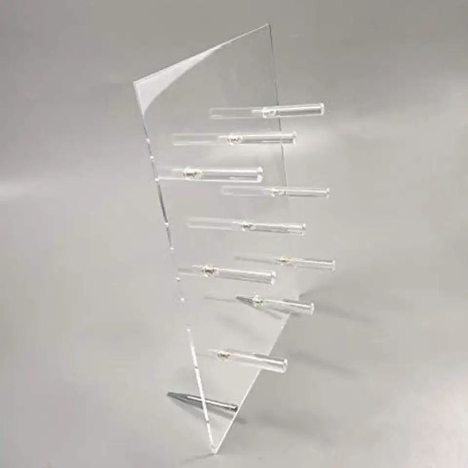 Držiak šišky Display Rack Donut Stand 9 stĺpy akryl Donut Wall Display Board Display Displej stojan Svadobná narodeninová oslava DECOR