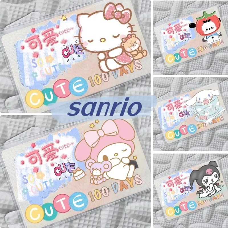 Držiteľ kariet Sanrio Kuromi ID držiteľ Hello Kitty Cinnamoroll My Melody ID Card Set All Inclusive Universal Kawaii Girls