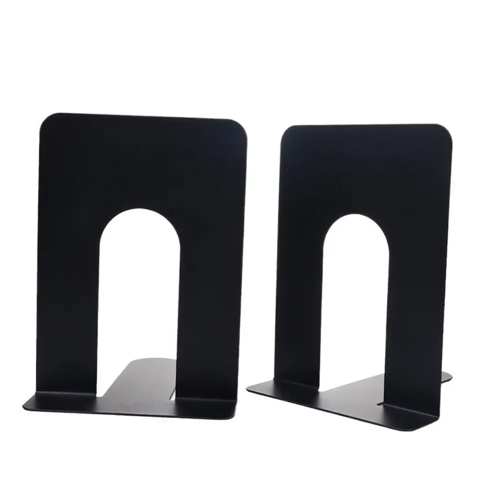 Držiteľ knihy L-THE Desk Bookends Ins Display Iron Book Stand Odolný jednoduchý kniha Support Rack School Office
