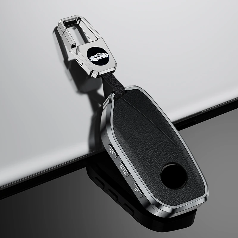 Držiteľ puzdier na kľúče z zliatiny automobilov pre BMW Energy IX XM I7 X7 7 Series Series Smart Remote Key Shell Accessories 2023
