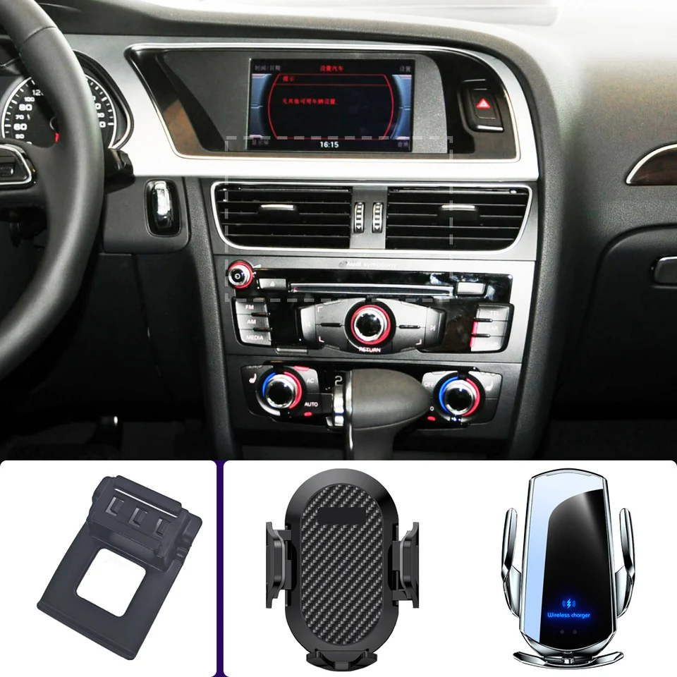 Držiteľ telefónu automobilov pre Audi A4 B8 A5 S5 2009 2010 2012 2012 2013-2016 Mobilný telefón držiaky automobil