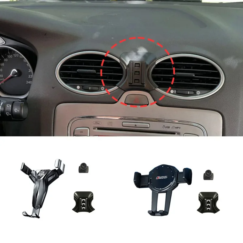 Držiteľ telefónu pre auto pre Ford Focus MK2 2005 2006 2007 2008 2009 2011 2011