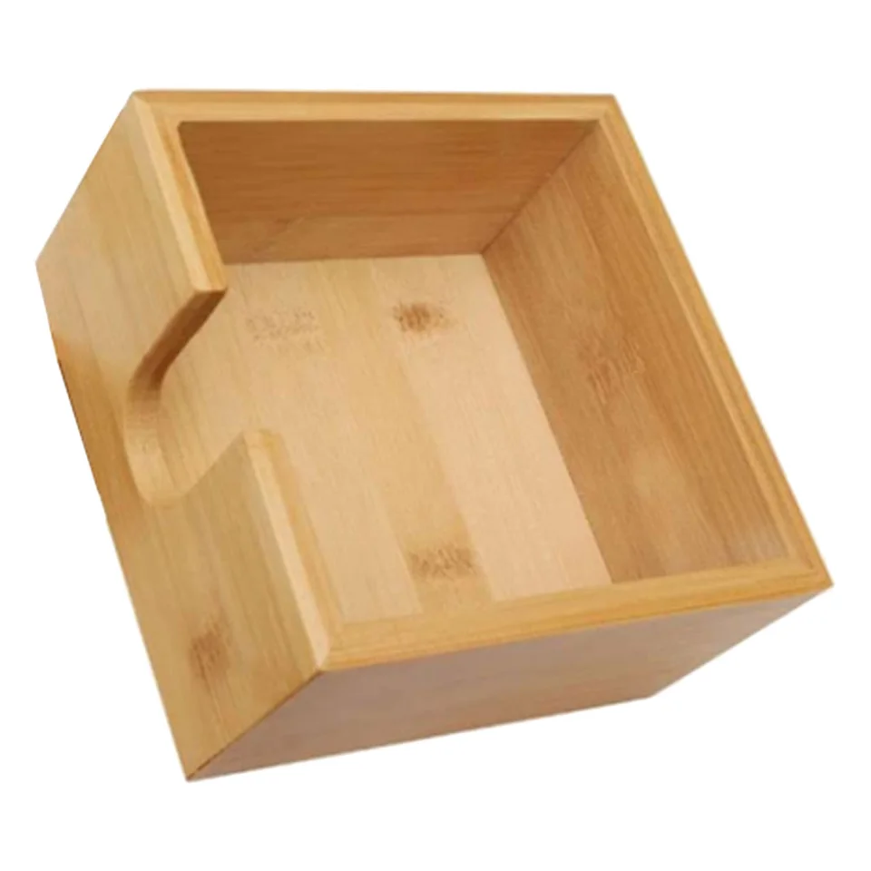 Držiteľ Tissue Box Stric Držiteľ pre tabuľku Multifunkčné puzdro Bambus Domov Restaurant Restaurant House
