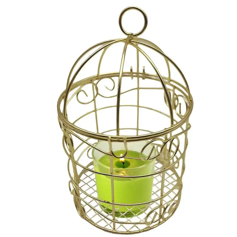 Držiteľ železných sviečok pre večierok Birdcage Wedding Candy Box Wedding Candy Party Earodt Box Domov Table Table Center