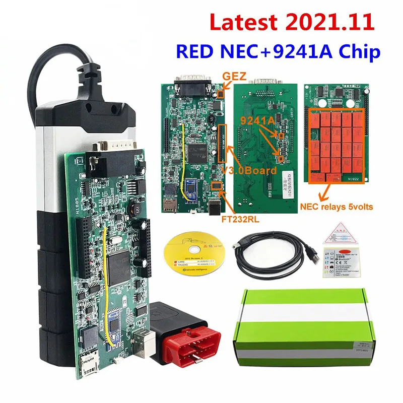 DS150E Single Board Vysoko kvalitná 2.0 OBD Automotive Programming Diagnostics Diagnostická inšpekcia Nové VCI CDP TCS