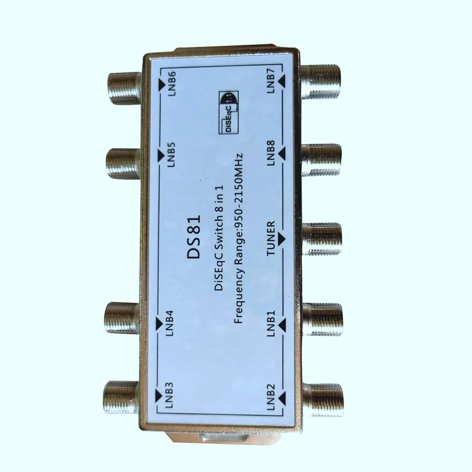 DS81 8 in 1 satelitný signál DISEQC SWITCH LNB prijímač multiswitch
