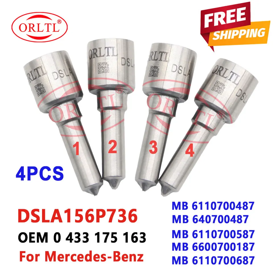 DSLA156P736 Injektorová dýza 0433175163 pre Mercedes 0445110009 0445110010 0445110011 0445110012