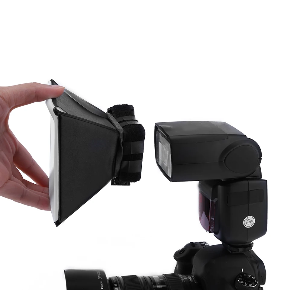 DSLR Photo Difuser Soft Light Box 125x100 mm DSLR Photo Flash Difuser Light Soft Box Universal Fook pre kánon pre Nikon
