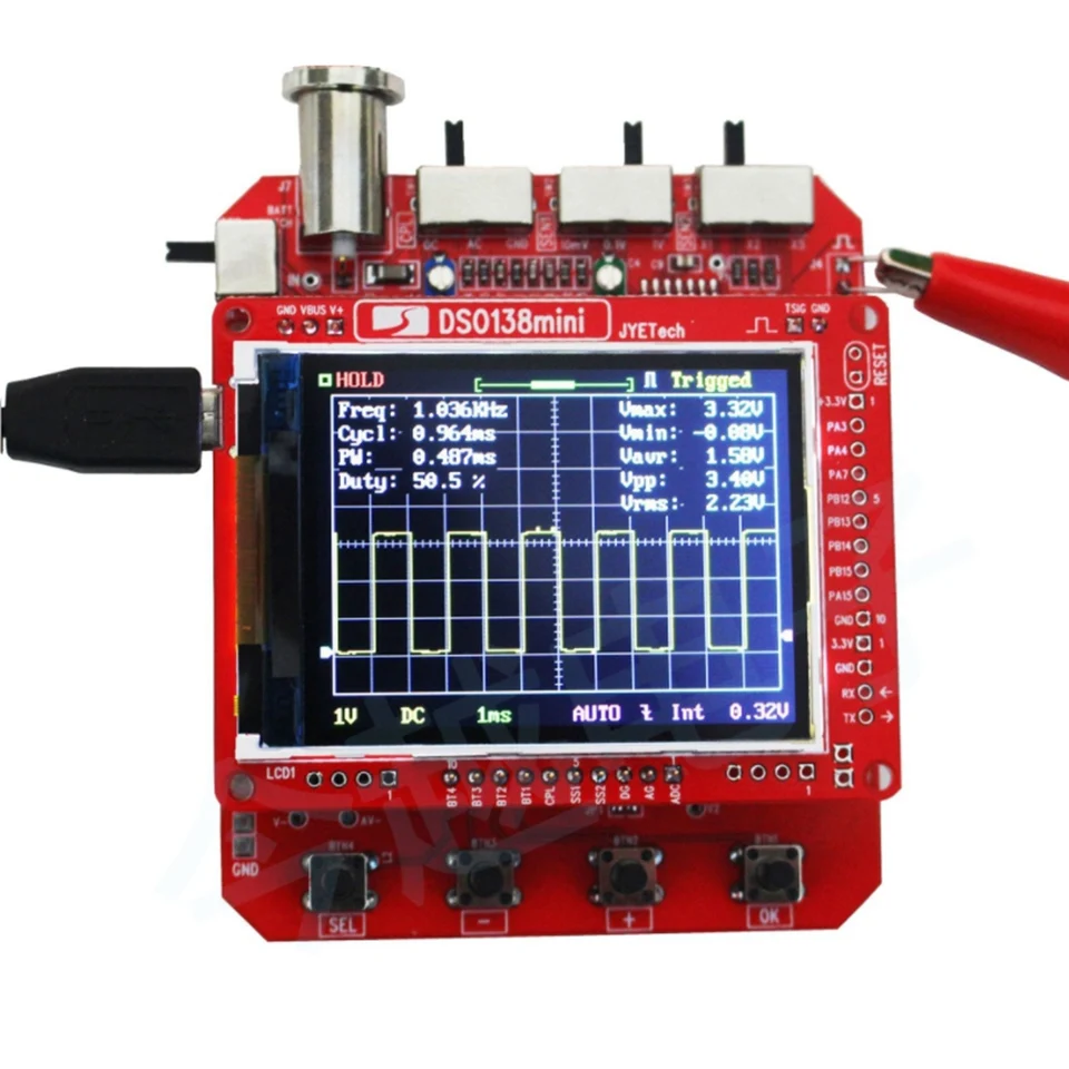 DSO138Mini Digital Osciloscope Kit DIY Učenie vrecka DSO138 Aktualizácia (náhradné diely)