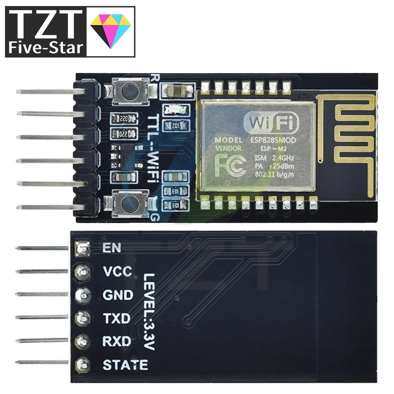 DT-06 bezdrôtový WiFi Serial Port Transparentný prenosový modul TTL na WiFi kompatibilný s rozhraním Bluetooth HC-06 ESP-M2