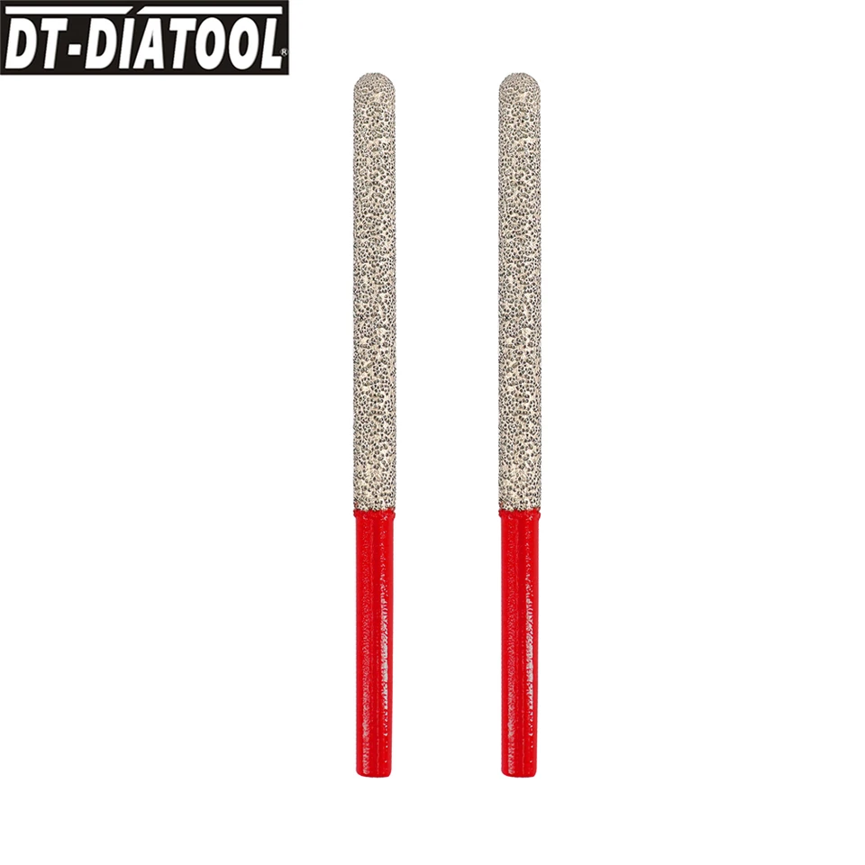 DT-Diatool 2ks/sada 7,2 mm diamantového vákua Brazened Maloty Hrabe Bits Bit Bit Bit na odstránenie tehál keramická mramorová dlaždica kameň