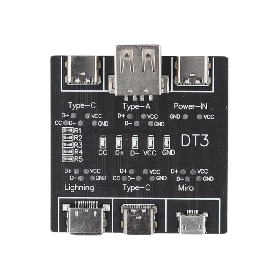 DT3 USB káblový tester USB TYP-C Dátový kábel Test DASB DOPADNÁ DÁTA DÁCA DÁCA DÁCA KABELOVÝ KABUR USB KONORKA KABELOVA PREVOJ