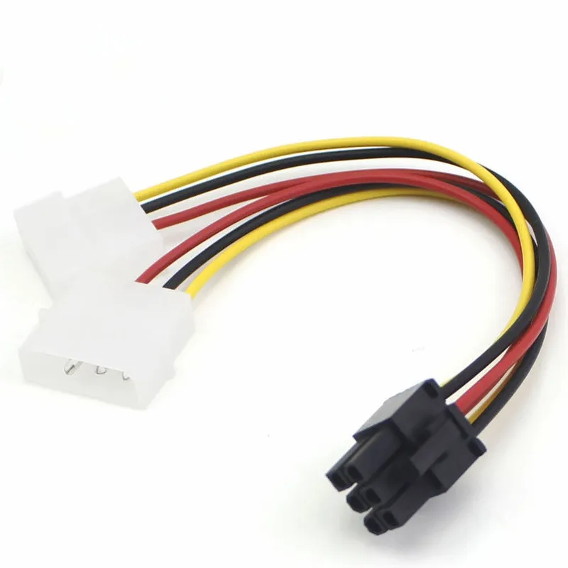 Dual ATX IDE MOLEX Power 4 až 6-kolík PCI Express PCIe PCIe Adaptér kábla PCI Express Power Line