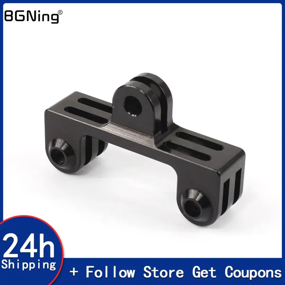Dual Mount Bracket Držiteľ statív profesionálnej akčnej rukoväte s adaptérom na pripojenie skrutky pre GoPro 13 12 pre Insta360 x4 r