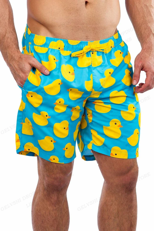 Duck Board Short Kids Beach Shorts Pánske plavecké kmene Mascuina Casual Shorts Boy Športové nohavičky plavky Kmeň kmeň rýchle suché nohavice